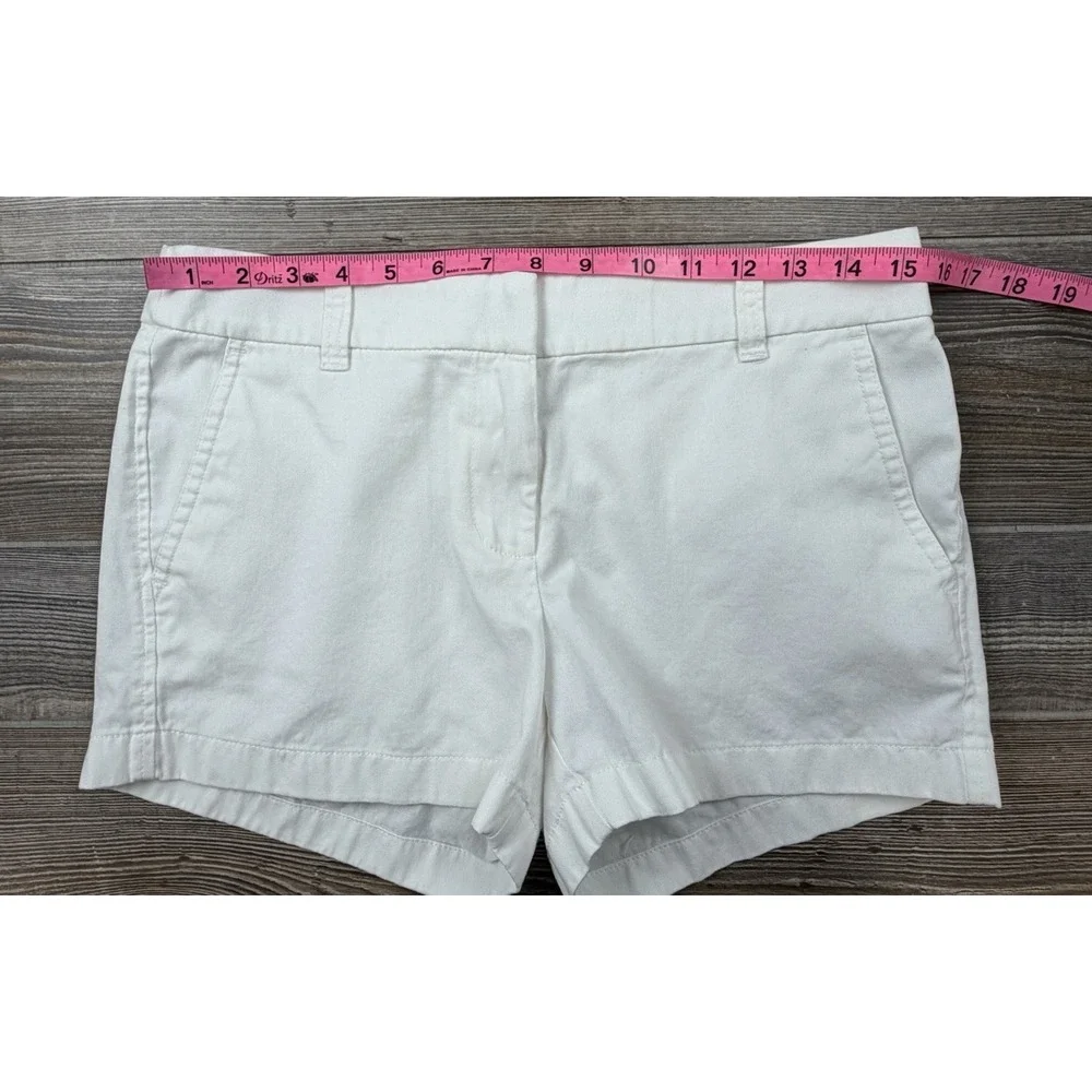 LOT OF 2 ~J Crew Classic Chino Shorts Women's Size 4 100% Cotton Beach Resort